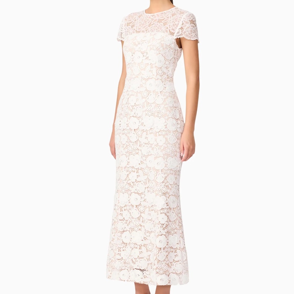 Margot Lace Maxi Dress in White